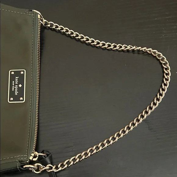 Kate Spade Dark Green Shoulder Bag with Chain Strap - Picture 5 of 5
